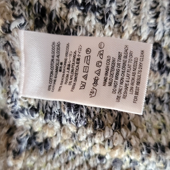 Free People Woven Cotton Zip Cardigan Size XX Small Brown Creme - Picture 4 of 4